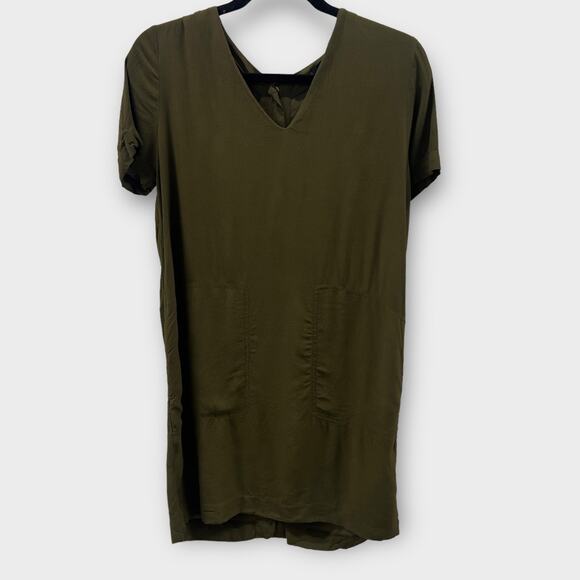 Madewell Button Back Easy Green Dress Size S - Picture 3 of 7